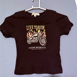 Black Motorcycle T-Shirt